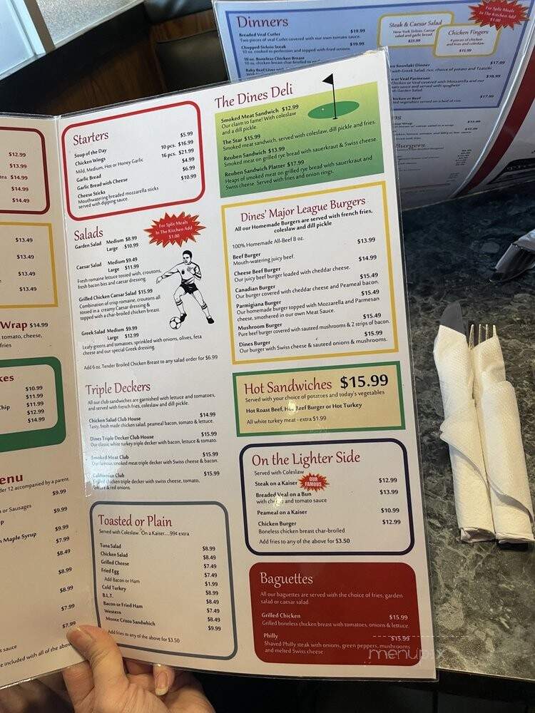 Dines Family Restaurant - Oshawa, ON menu_pic