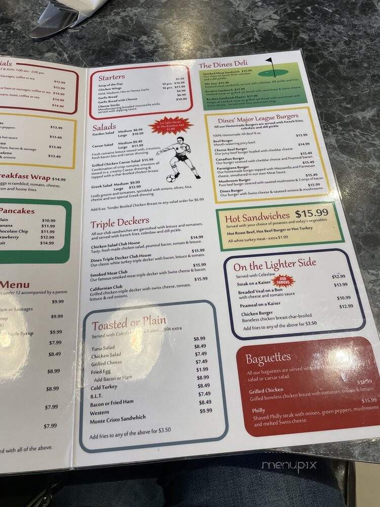 Dines Family Restaurant - Oshawa, ON menu_pic