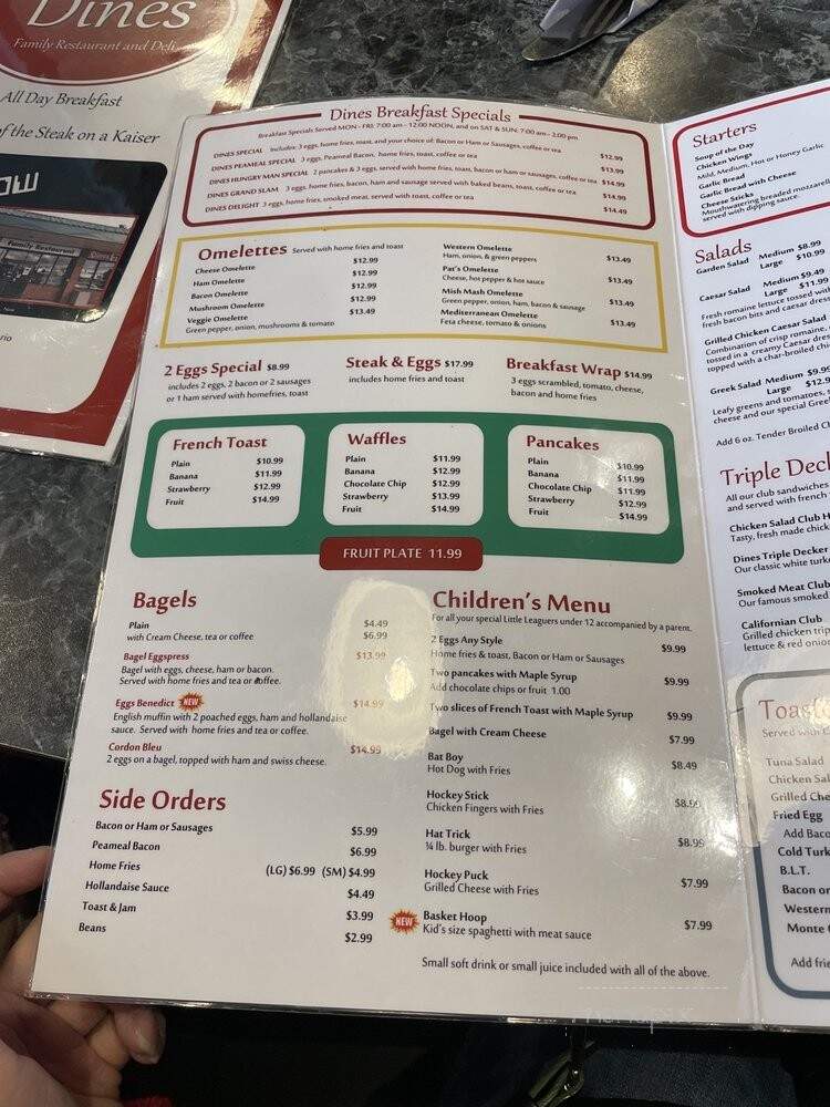 Dines Family Restaurant - Oshawa, ON menu_pic