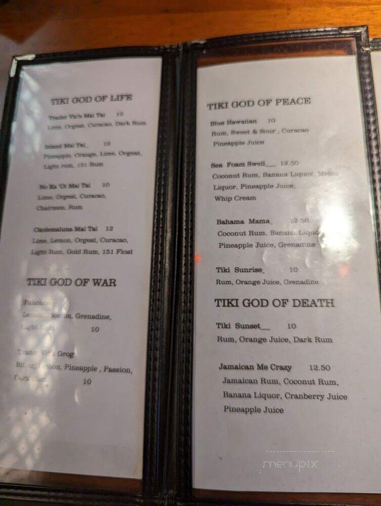 Tiki Ming Restaurant - Calgary, AB menu_pic
