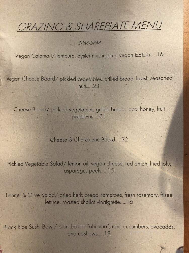 Sunset Organic Bistro at Summerhill Pyramid Winery - Kelowna, BC menu_pic