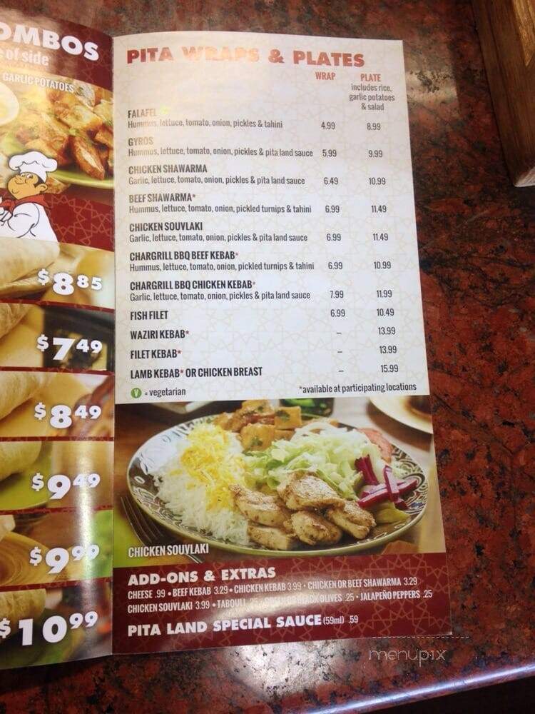 Pita Land - Vaughan, ON menu_pic