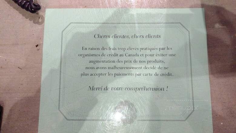 Mamie Clafoutis - Montreal, QC menu_pic