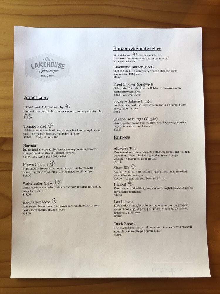 West Arm Grill - Cobble Hill, BC menu_pic