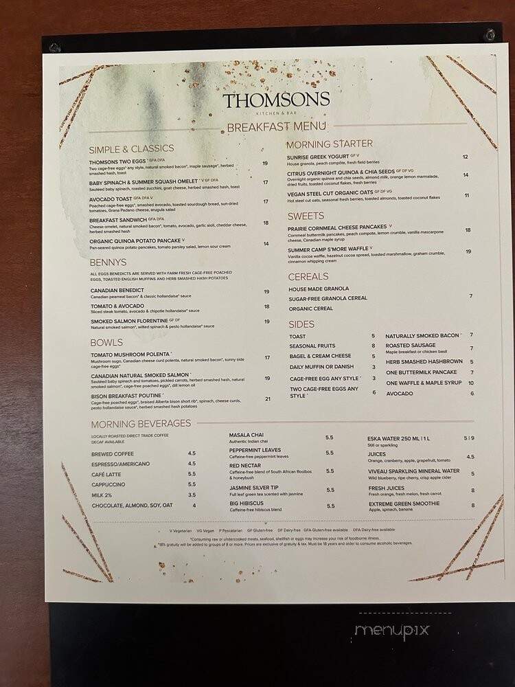 Thomsons Restaurant - Calgary, AB