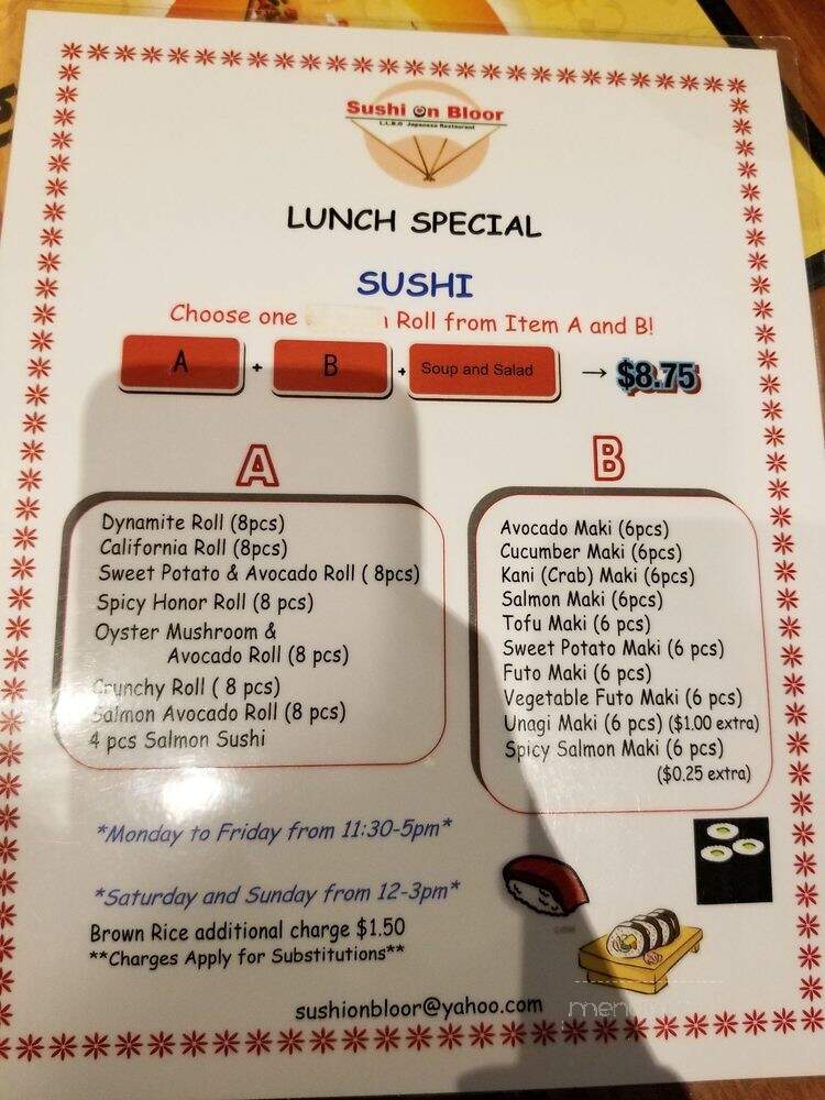 Sushi on Bloor - Toronto, ON