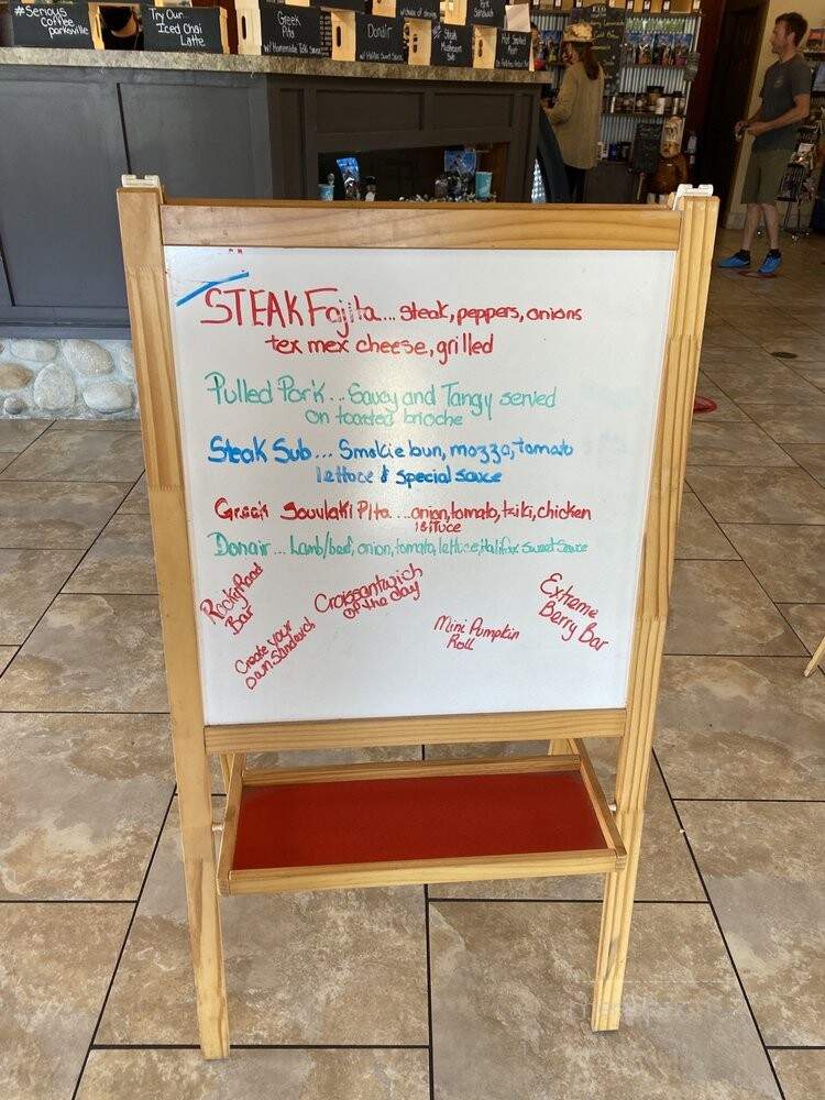 Serious Coffee - Parksville, BC menu_pic