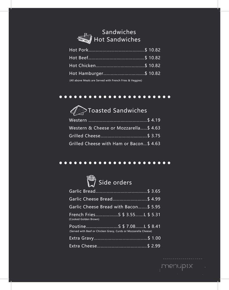 Stan's Diner & Take Out - Ottawa, ON menu_pic