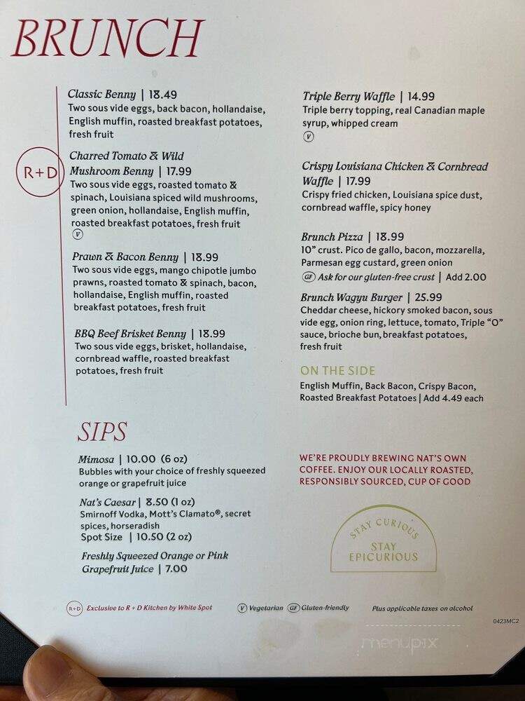 White Spot Restaurant - Burnaby, BC menu_pic