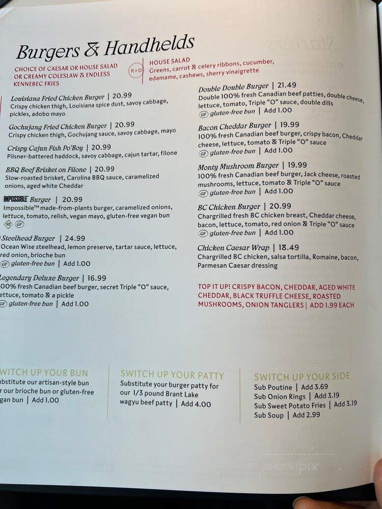 White Spot Restaurant - Burnaby, BC menu_pic