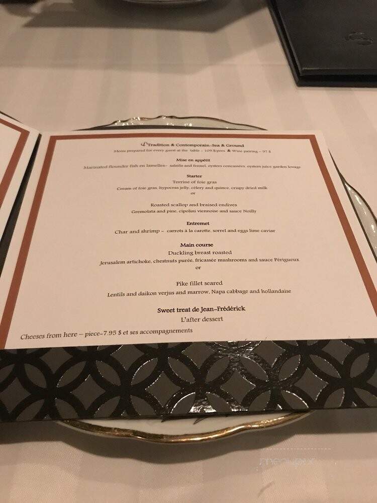 Restaurant L'Initiale Inc - Quebec, QC menu_pic