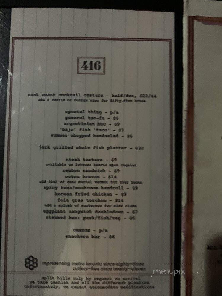 Snack Paradise - Toronto, ON menu_pic