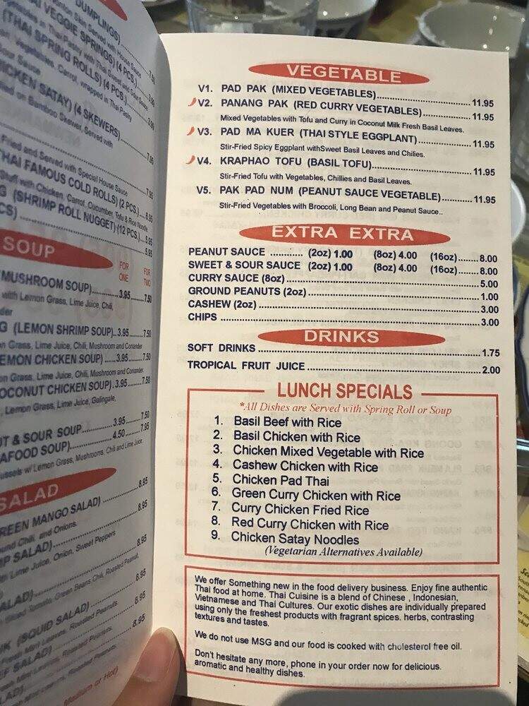 Golden Bell Thai Restaurant - Newmarket, ON menu_pic