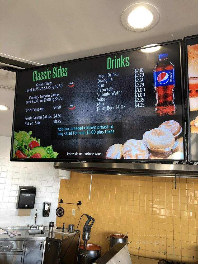 California Sandwiches - Toronto, ON menu_pic