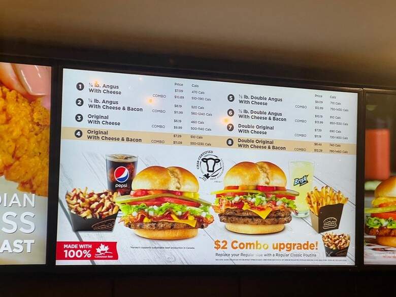 Harvey's Restaurant & Swiss Chalet - Hamilton, ON menu_pic