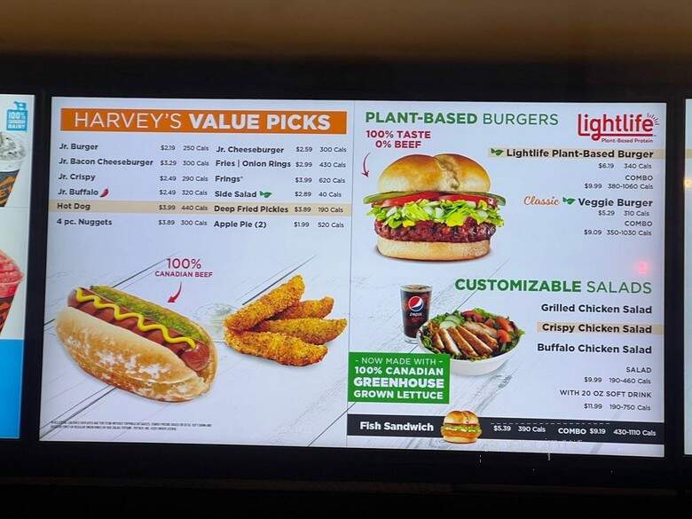 Harvey's Restaurant & Swiss Chalet - Hamilton, ON menu_pic