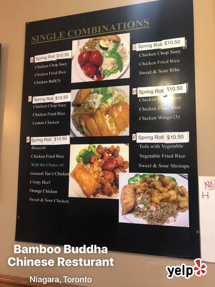 Bamboo Buddha Chinese Restaurant - Toronto, ON menu_pic