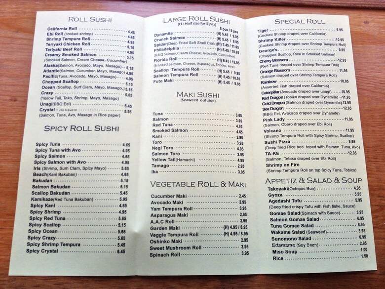TA-KE Sushi Take Out - Winnipeg, MB menu_pic