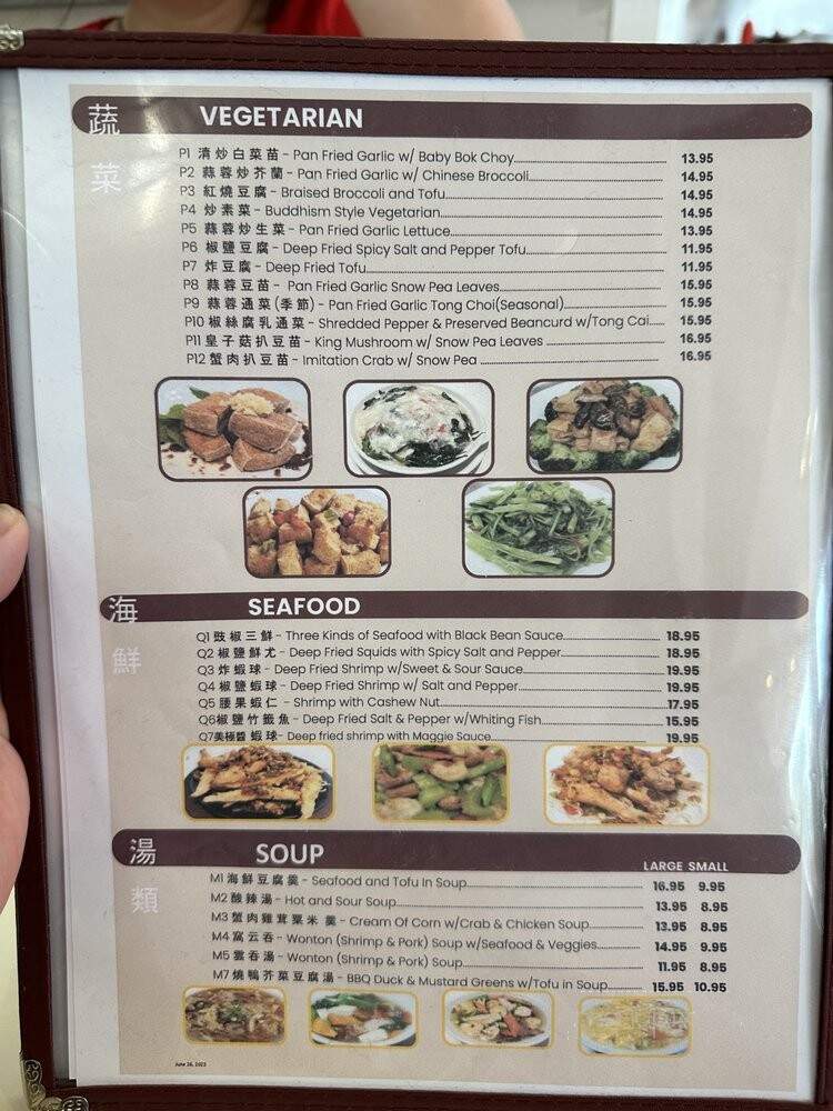 Goldstone Noodle Restaurant - Toronto, ON menu_pic