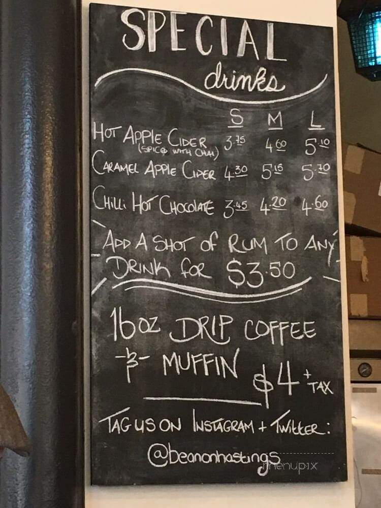 Bean Around the World - Vancouver, BC menu_pic