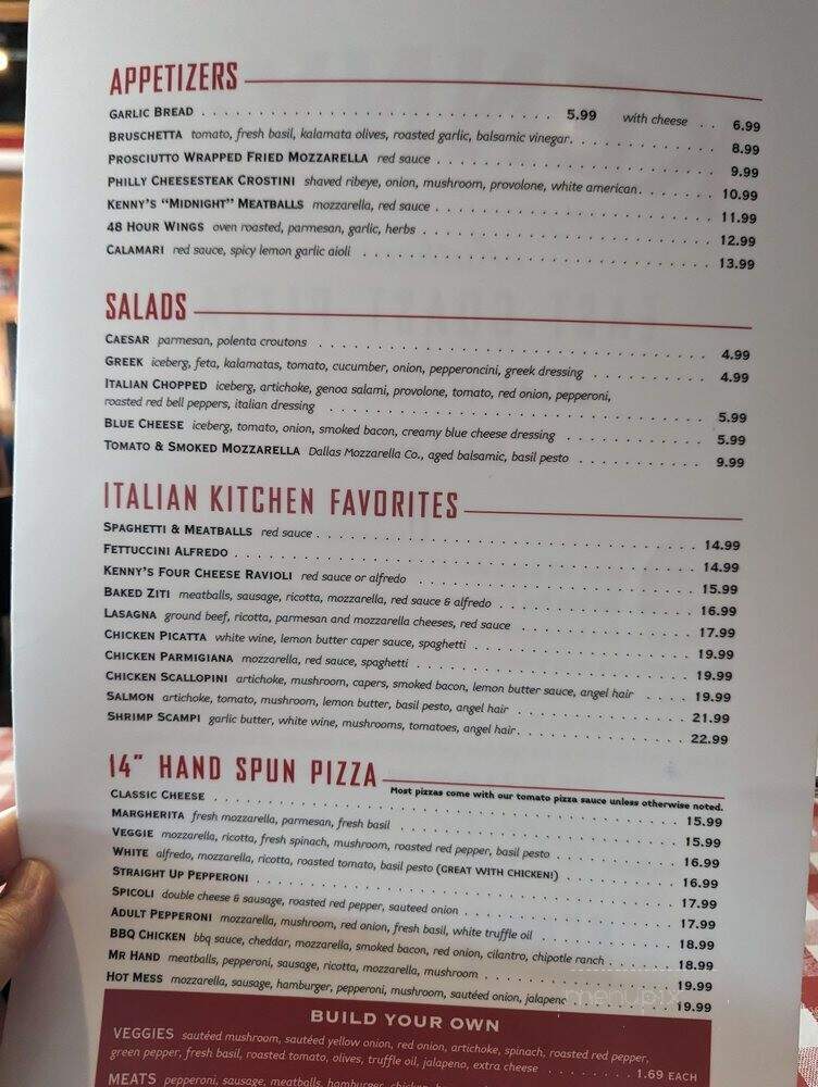 Kenny's Pizza - Cape Breton, NS menu_pic
