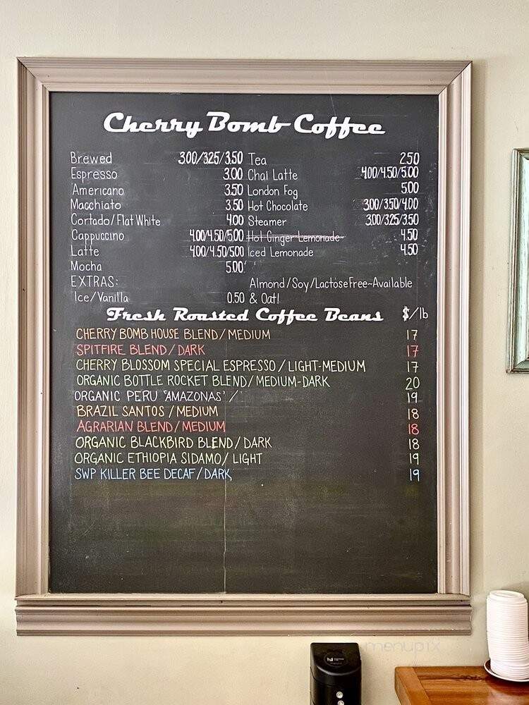 Cherry Bomb - Toronto, ON menu_pic