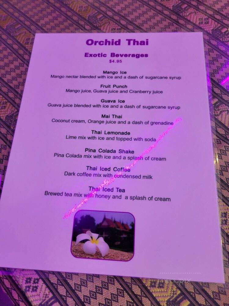 Orchid Thai - Aurora, ON menu_pic