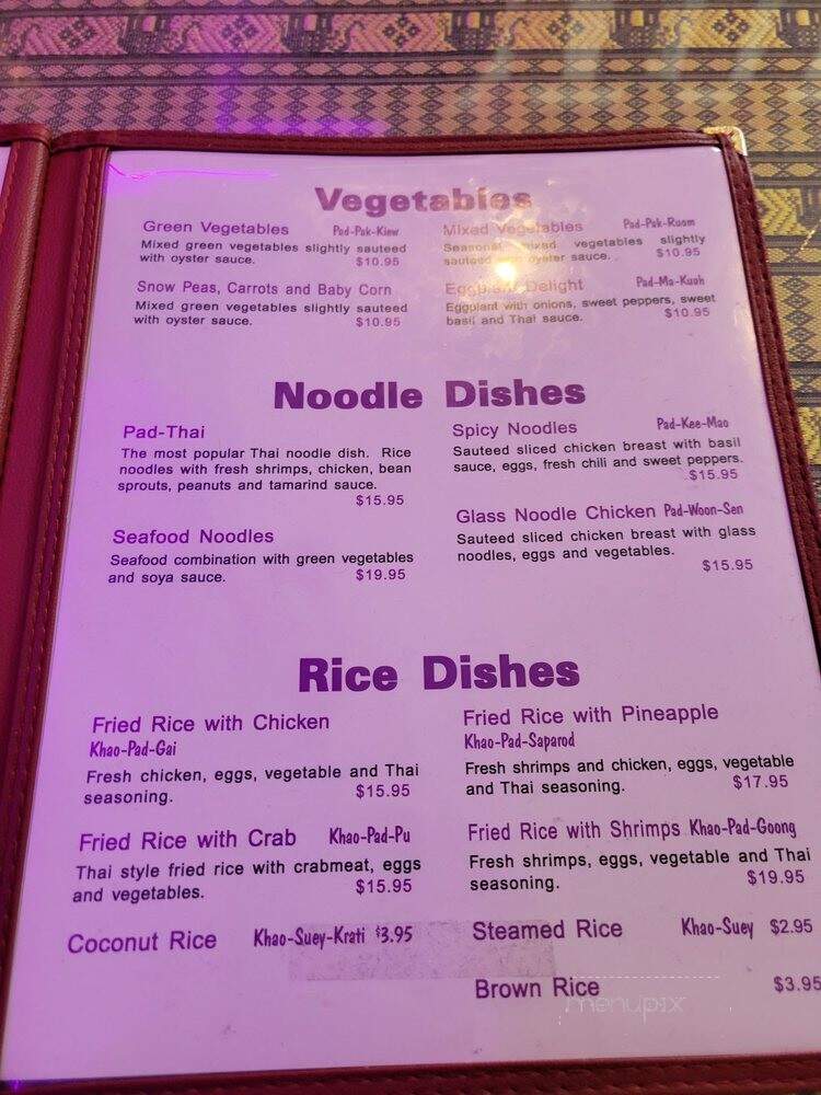 Orchid Thai - Aurora, ON menu_pic