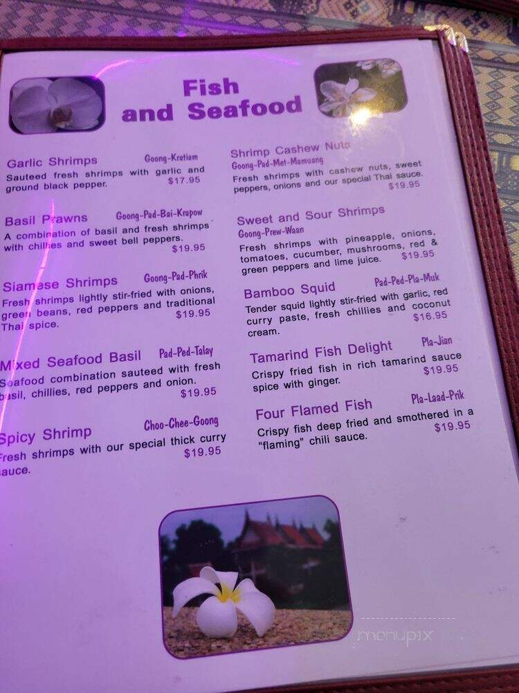 Orchid Thai - Aurora, ON menu_pic