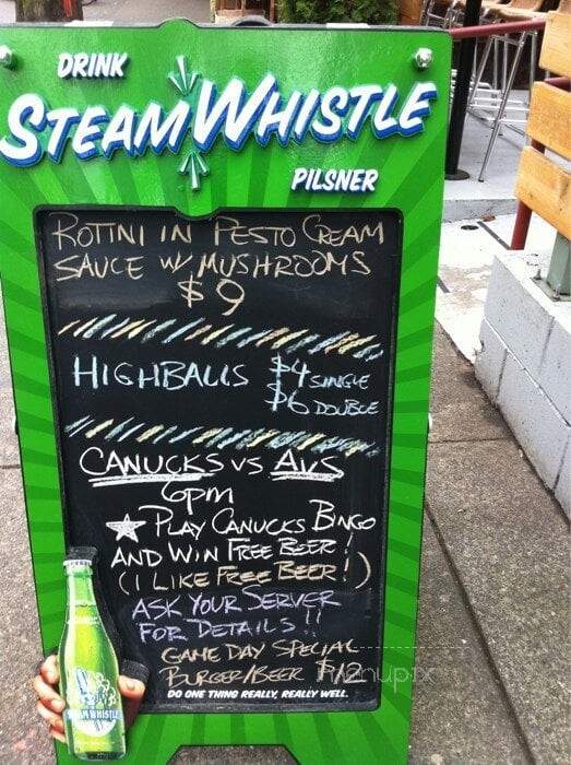Blenz Coffee - Vancouver, BC menu_pic