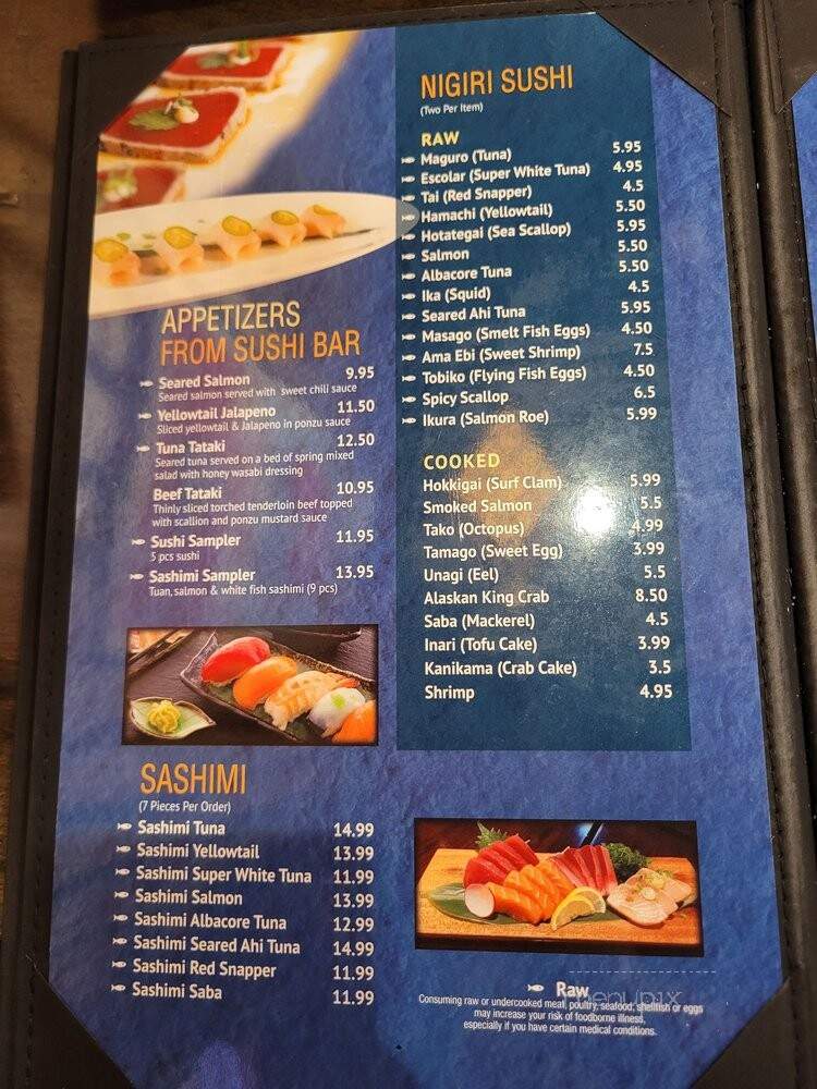 Ha Ru Japanese Restaurant - Alliston, ON menu_pic