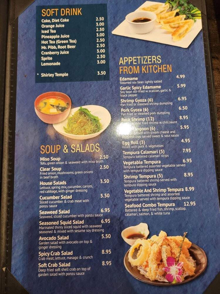 Ha Ru Japanese Restaurant - Alliston, ON menu_pic