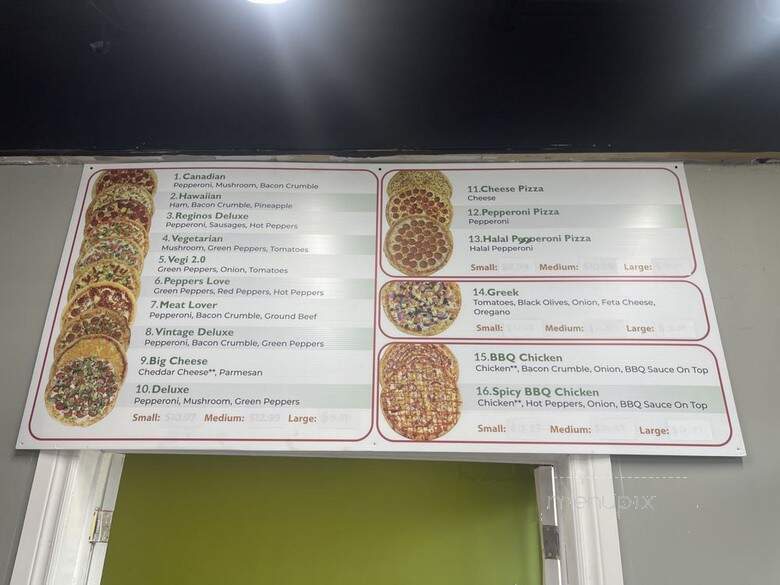 Reginos - Markham, ON menu_pic