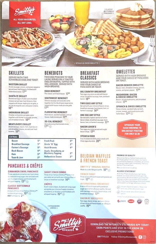 Smitty's Family Restaurant - Winnipeg, MB menu_pic