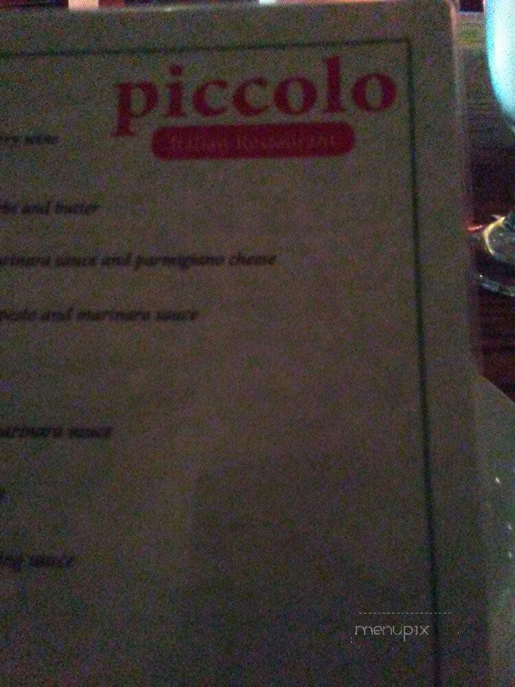 Piccolo Ristaurant - Toronto, ON menu_pic
