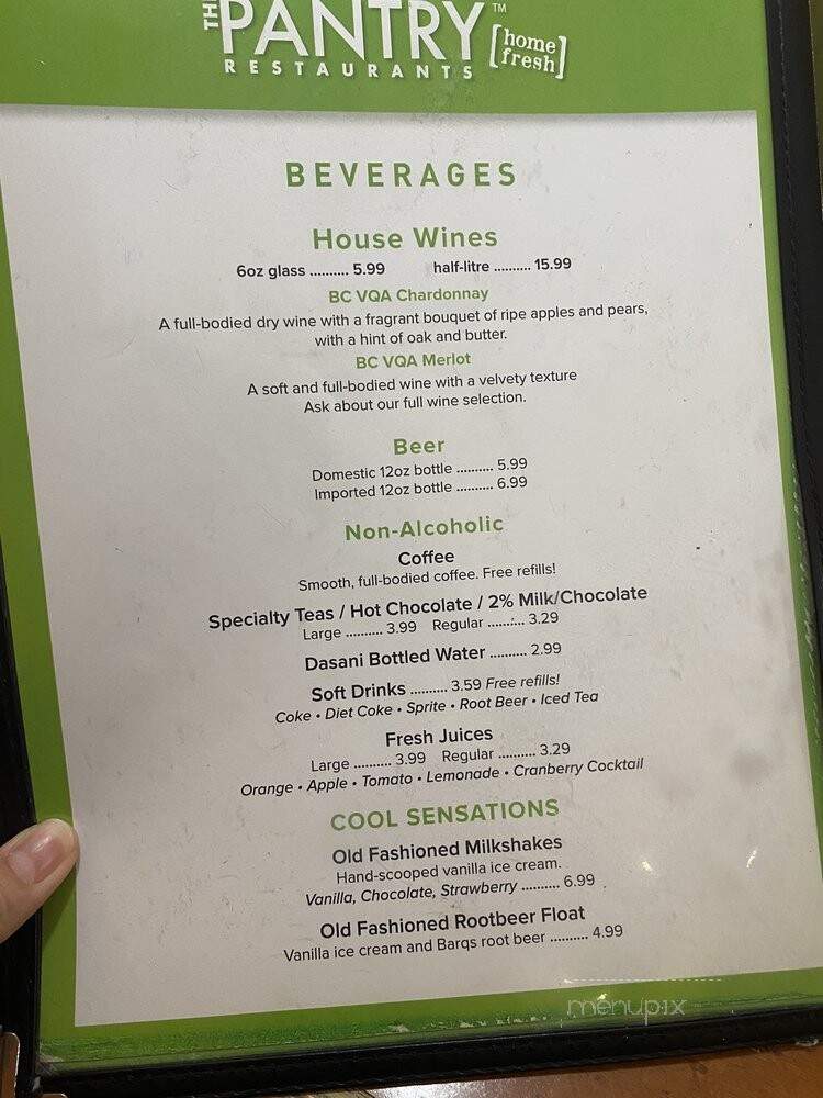 The Pantry - Surrey, BC menu_pic