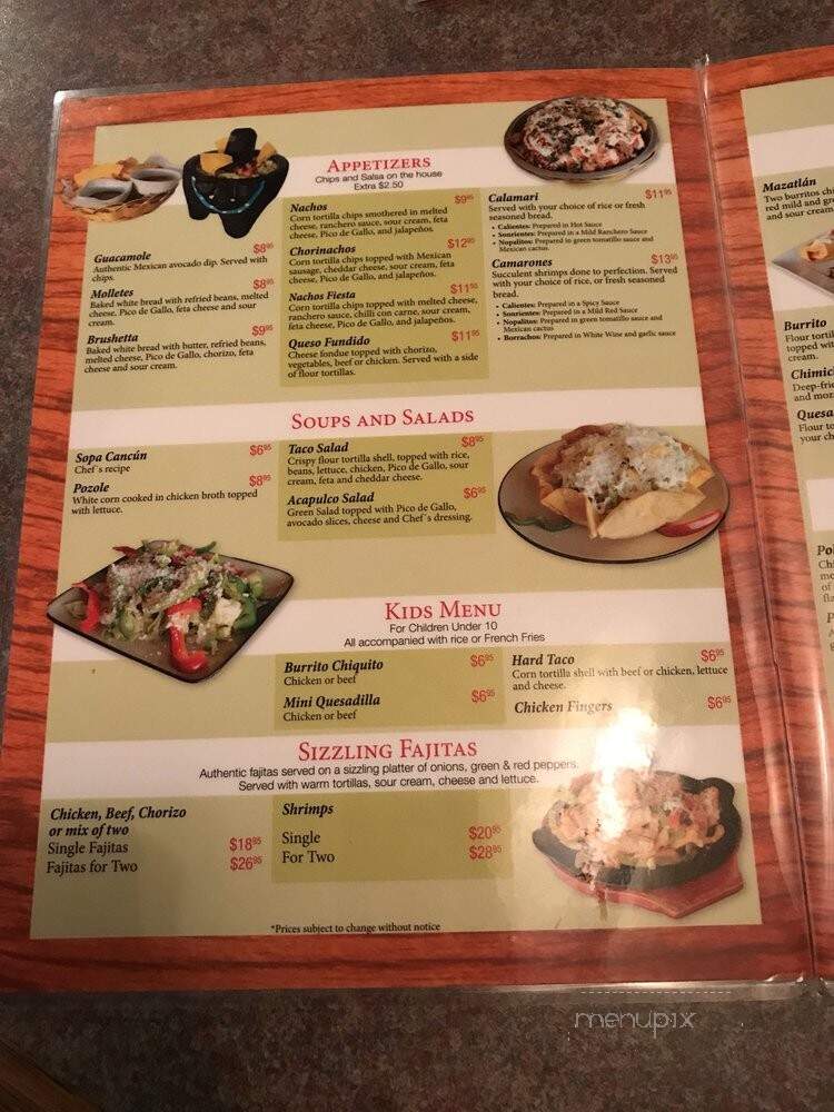 Mexico Lindo - Ajax, ON menu_pic