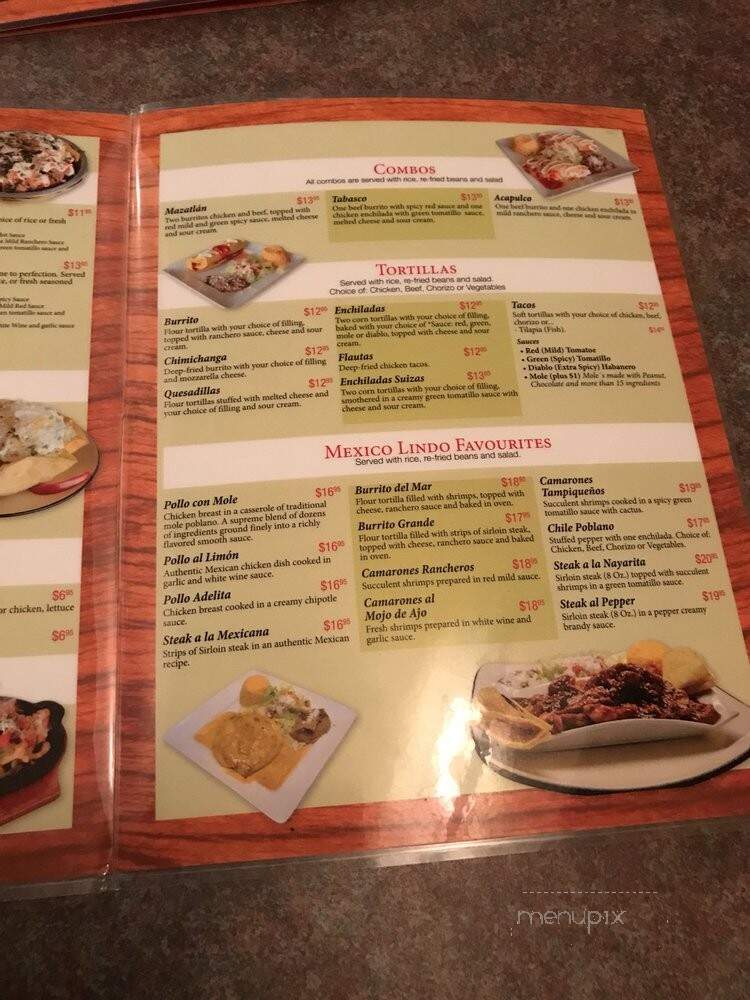 Mexico Lindo - Ajax, ON menu_pic