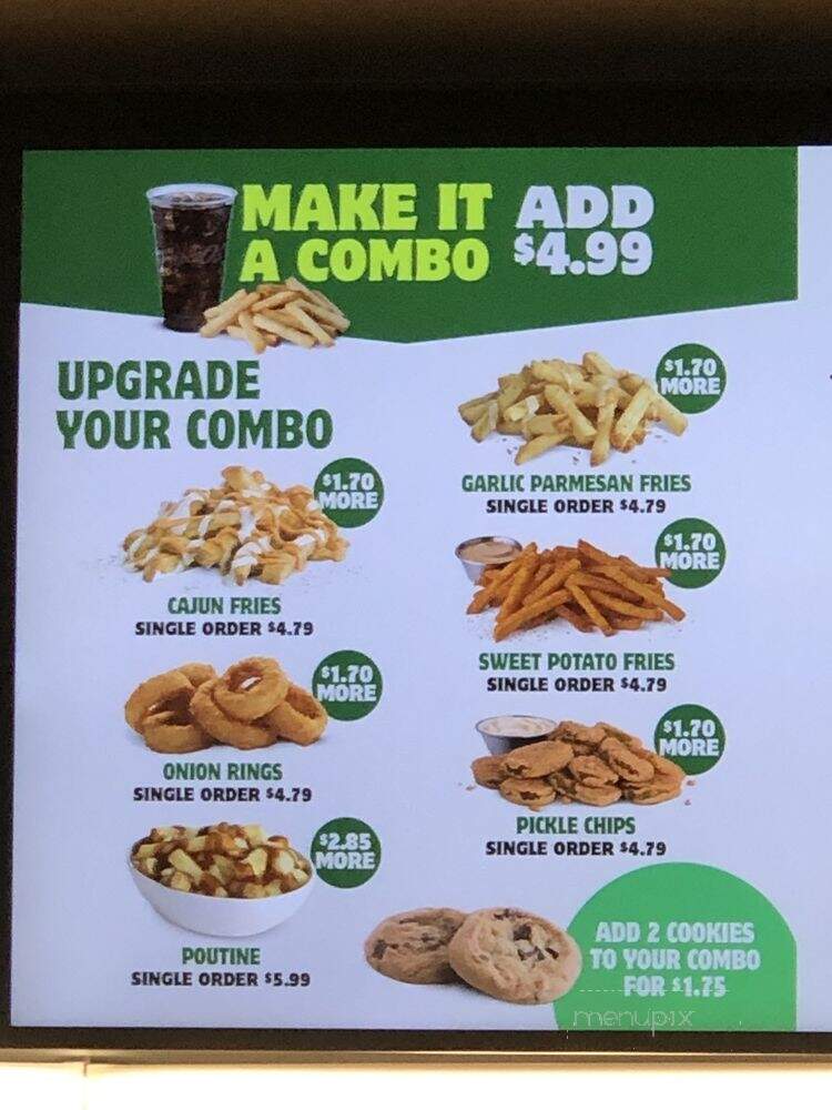Triple O's - Burnaby, BC menu_pic