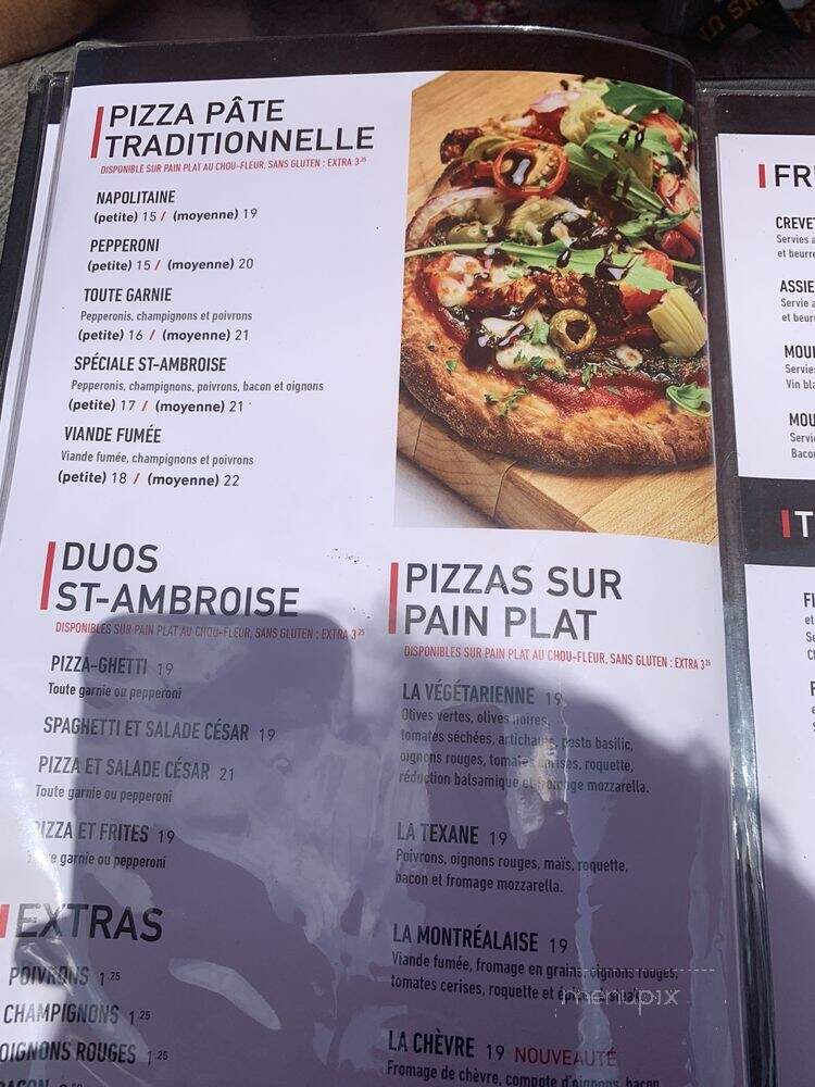 Resto Pub le St-Ambroise - Granby, QC menu_pic