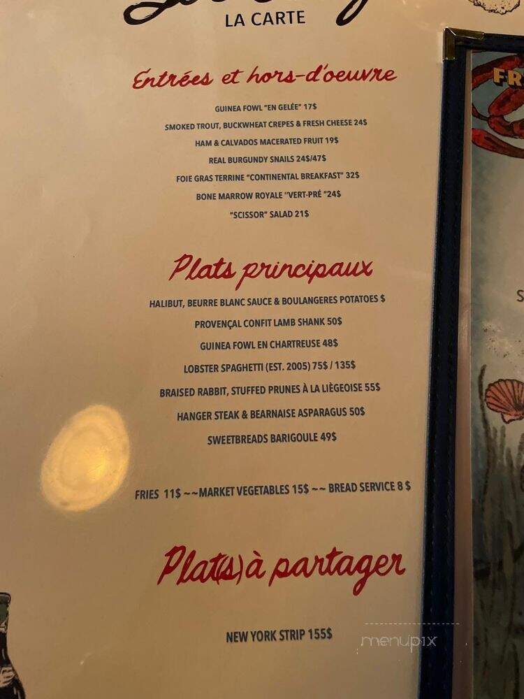 Joe's Steakhouse - Montreal, QC menu_pic