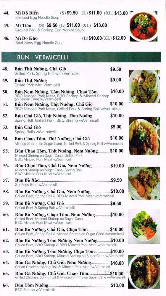 Pho Asia - Vaughan, ON menu_pic