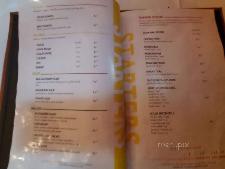 Banjara Indian Cuisine - Toronto, ON menu_pic