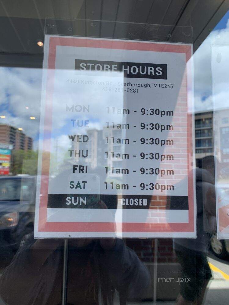 Chick N Joy Restaurant - Toronto, ON menu_pic