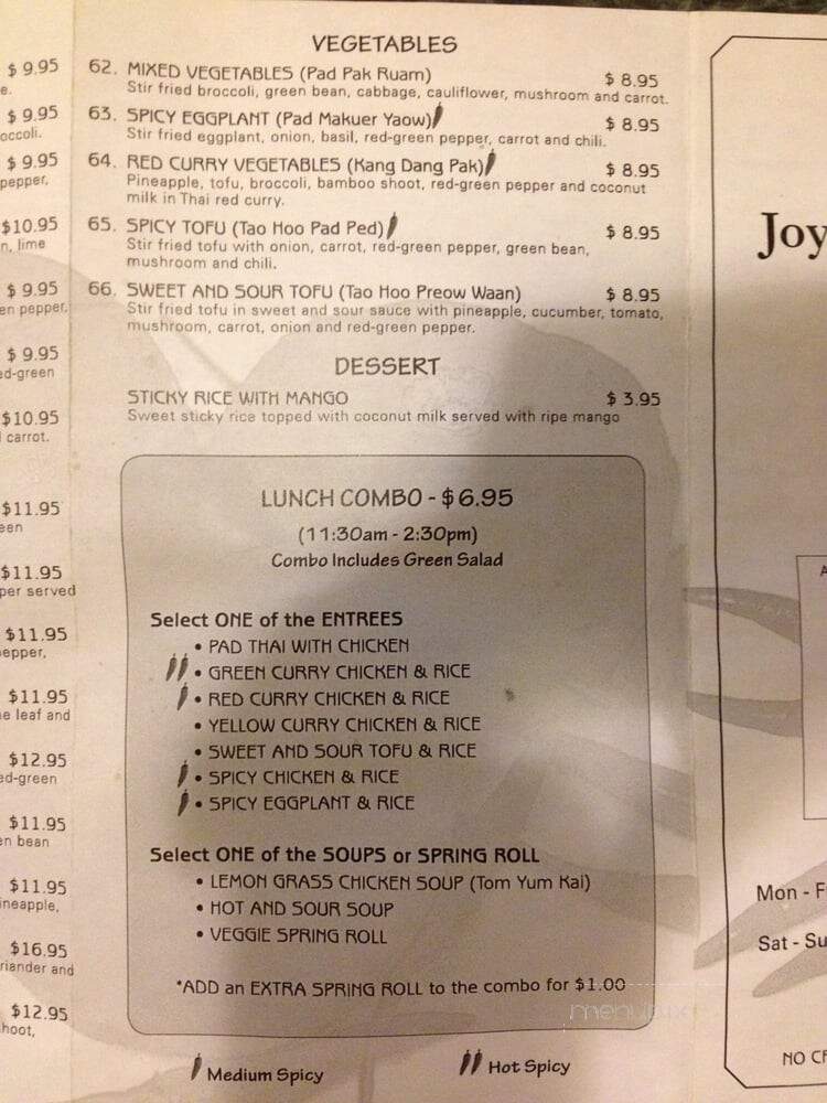 Joy Thai Restaurant - Toronto, ON