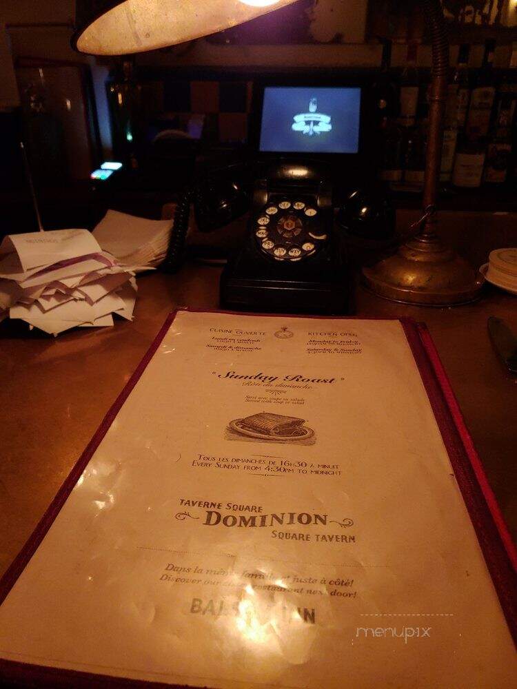Taverne Square Dominion - Montreal, QC menu_pic