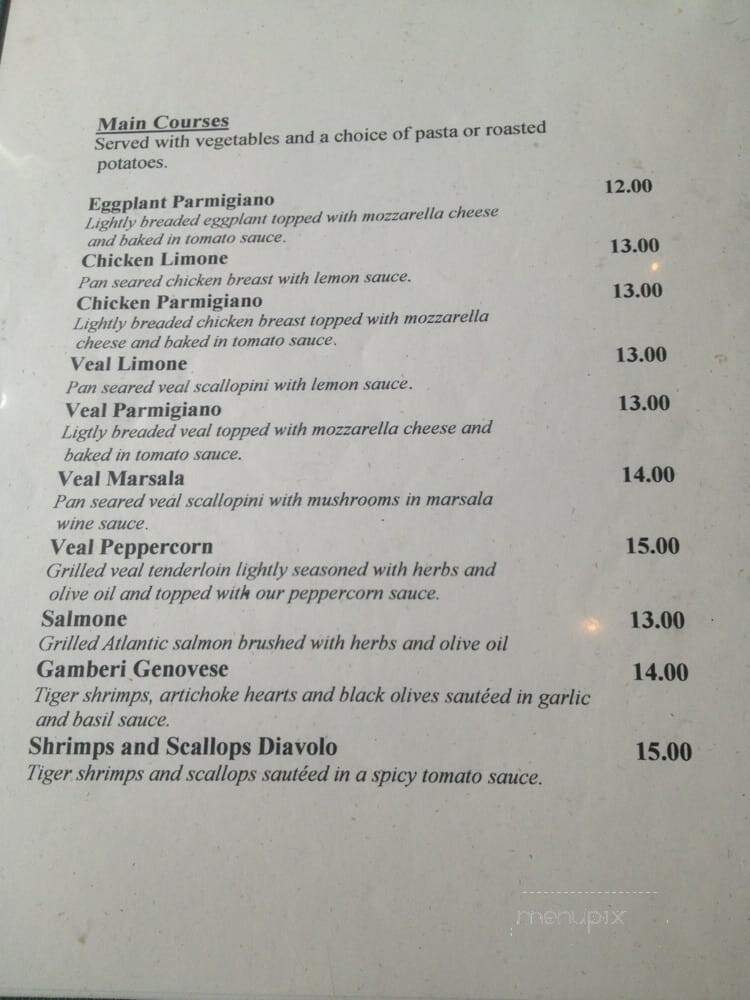 Parmigiano - Toronto, ON menu_pic