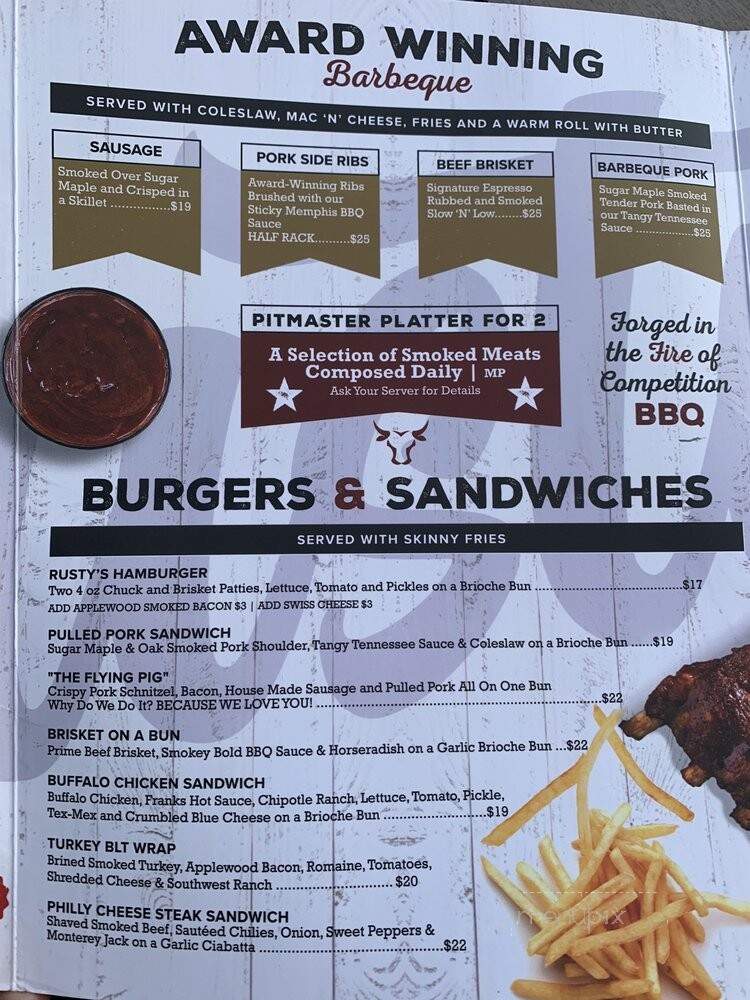 Rusty's at Blue Bar and Barbeque - Blue Mountains, ON menu_pic