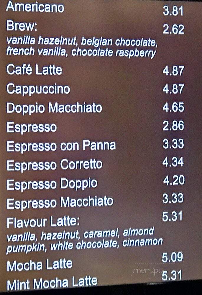Dolce Gelato E Cafe - Toronto, ON menu_pic