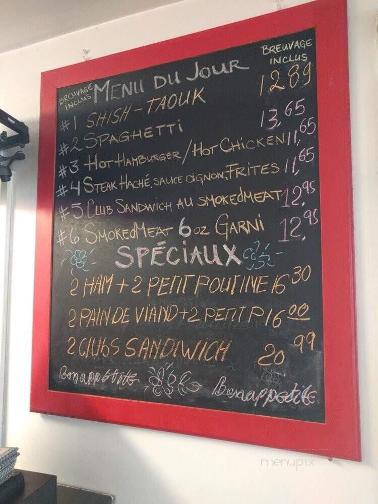 Casse-Croute Checkers - Quebec, QC menu_pic